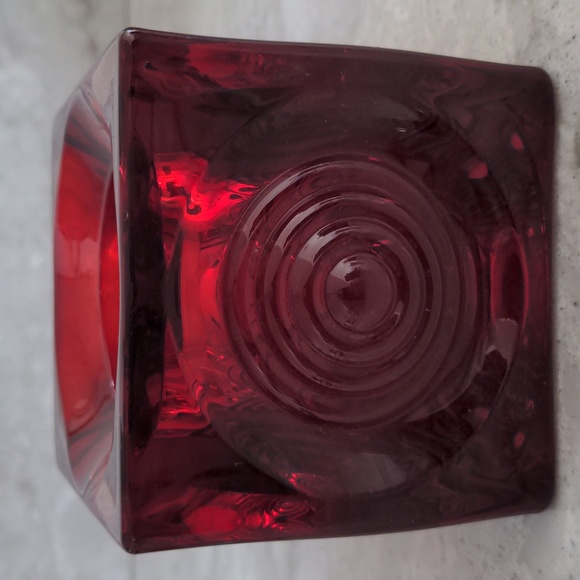 EUC Vintage Gorgeous Viking Glass Co Candle Holder - Picture 8 of 11